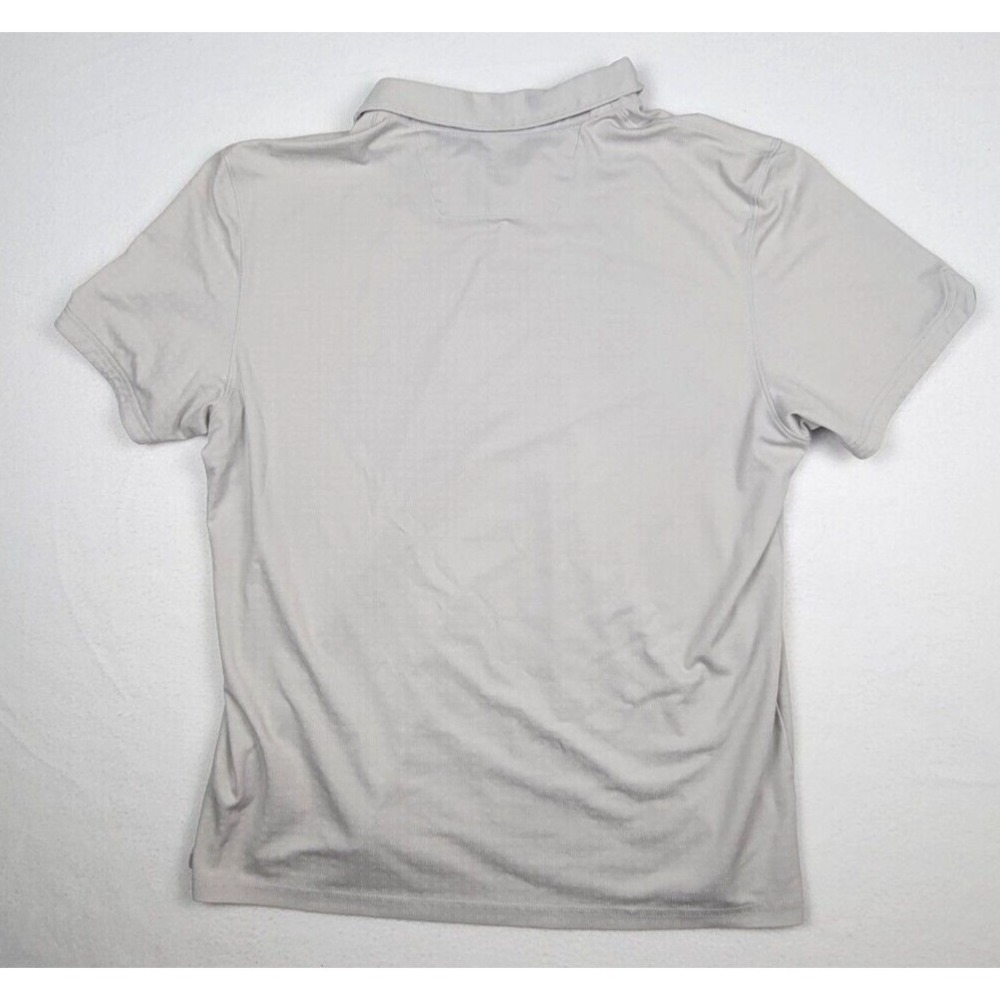 Zachary Prell Mens Polo Shirt XL Beige Pima Cotton Blend Geometric Short Sleeve - Picture 5 of 9